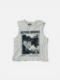 MAKE MONEY NOT FRIENDS SLEEVELESS TEE -Buttercream