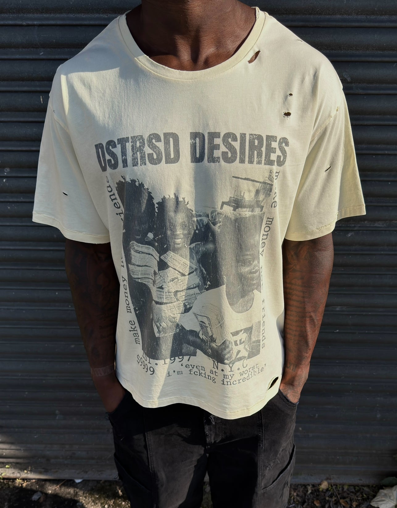 MAKE MONEY NOT FRIENDS TEE - Buttercream